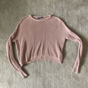 Brandy Melville pink cropped sweater